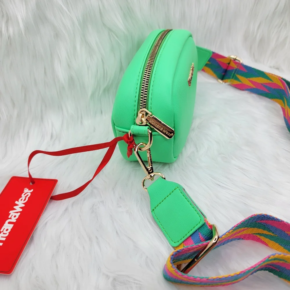 Montana West small crossbody bag mini pouch cute and fun color adjustable strap. - Picture 6 of 8